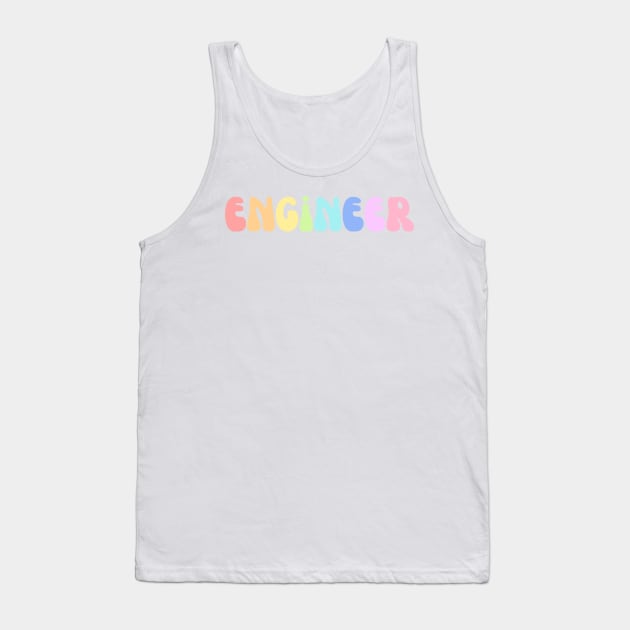 Rainbow Groovy Engineer Tank Top by emilykroll